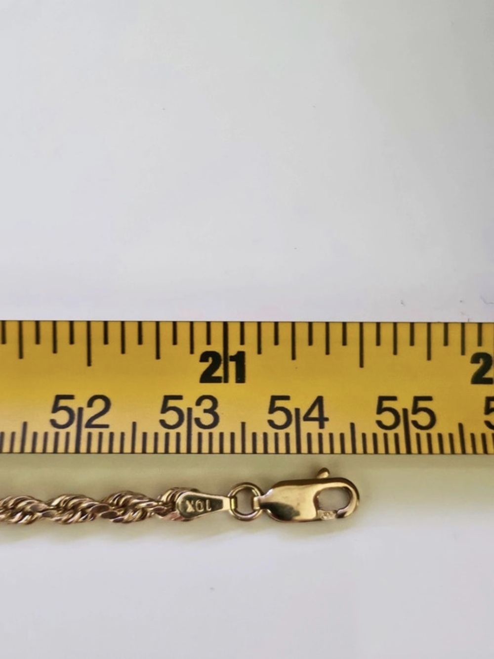10kt Gold Rope Chain Necklace - Picture 5 of 5